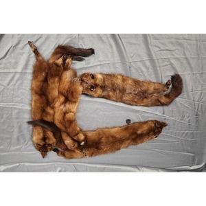Authentic vintage mink fur pelt scarf